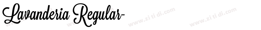Lavanderia Regular字体转换